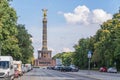 The StraÃÅ¸e des 17. Juni with the Victory Column in Berlin, Germany